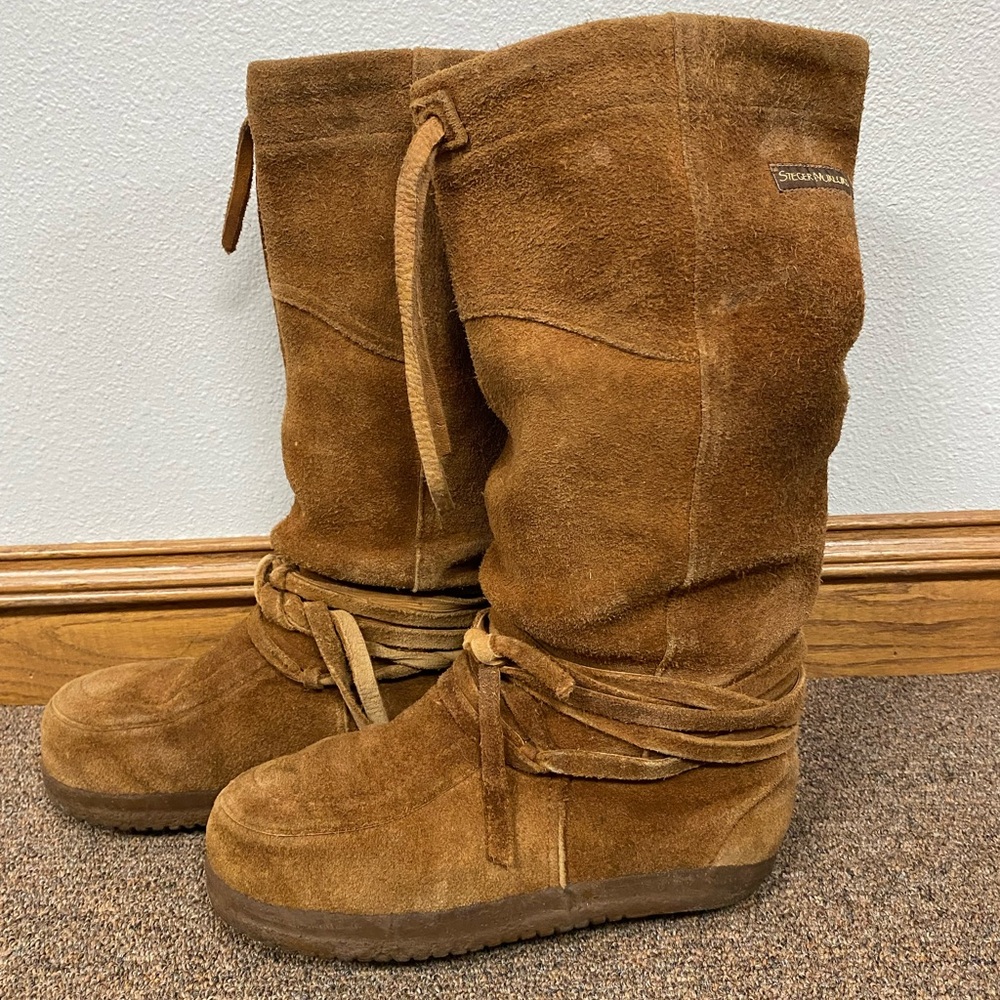 Stegers Tall Quetico Mukluk Leather Winter Boots